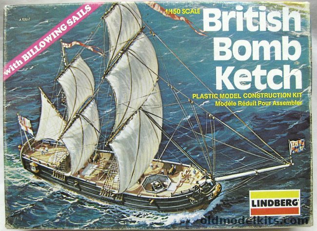 Lindberg 1/150 British Bomb Ketch, 896 plastic model kit